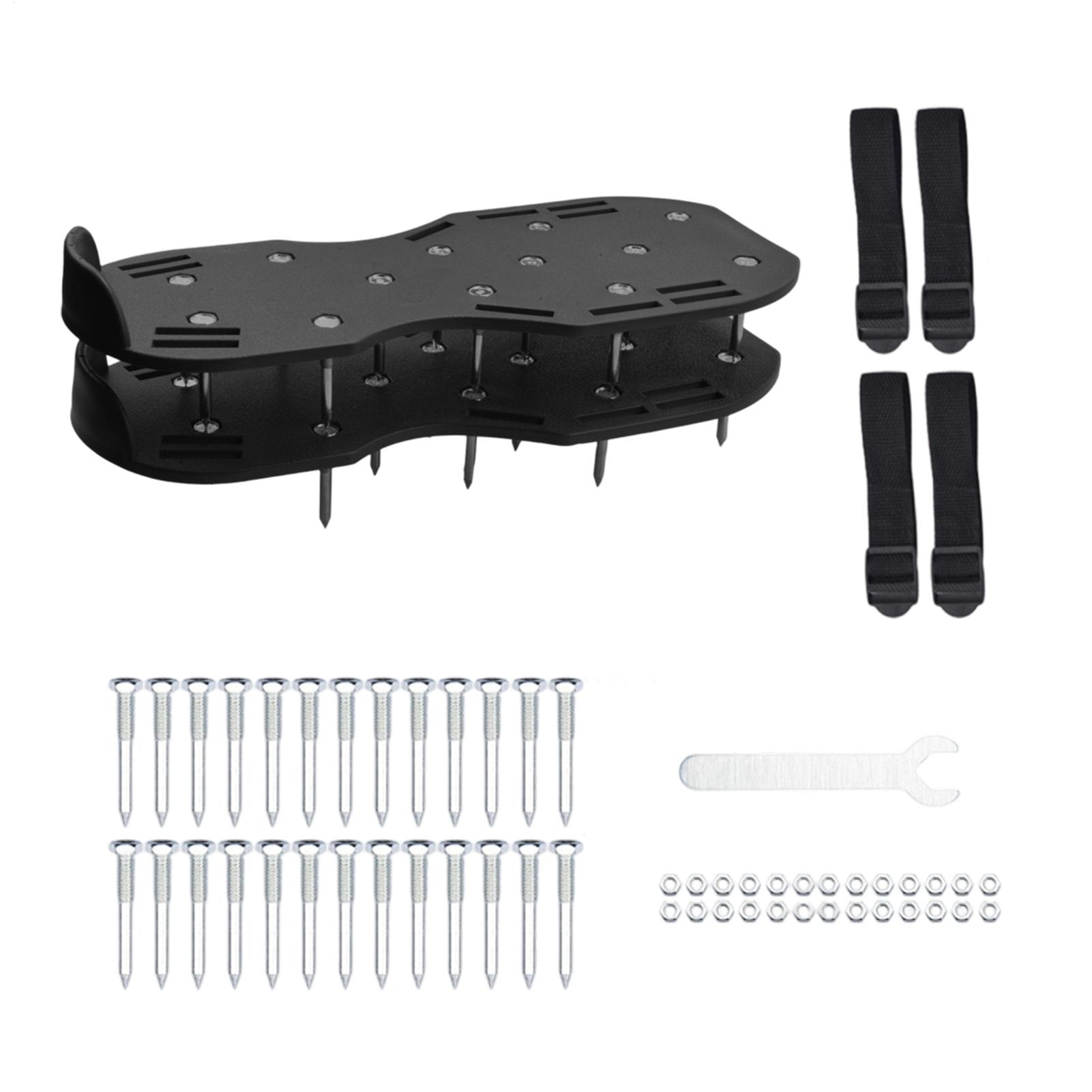 Lawn Aerator Shoes Spikes Heavy Duty - أداة تهوية العشب للحدائق والمسطحات الخضراء،