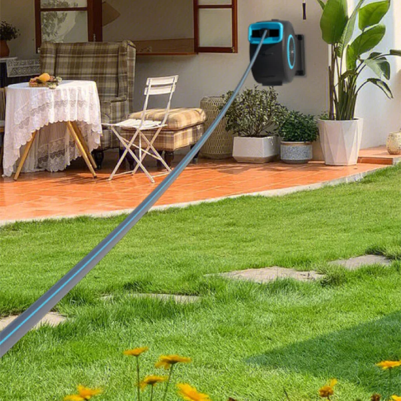 Garden Hose Reel Automatic Retractable 30M - حامل خرطوم مياه أوتوماتيكي قابل للسحب،