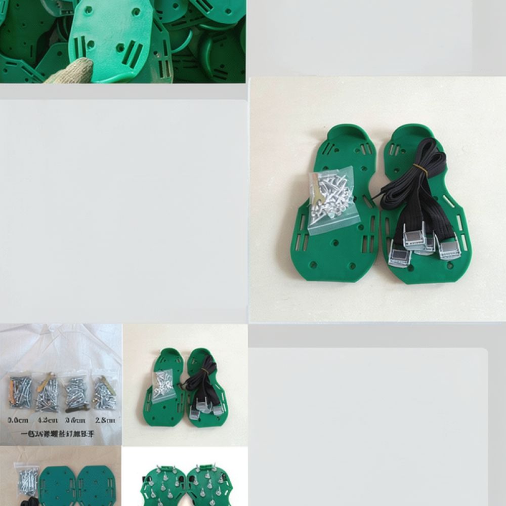 Lawn Aerator Shoes Spikes Heavy Duty - أحذية تهوية الحديقة الثقيلة مع مسامير