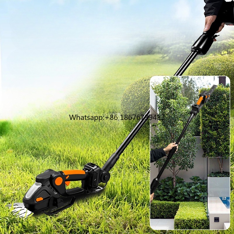 Cordless Hedge Trimmer Pole 2 In 1 - مقص سياج طويل المدى 2 في