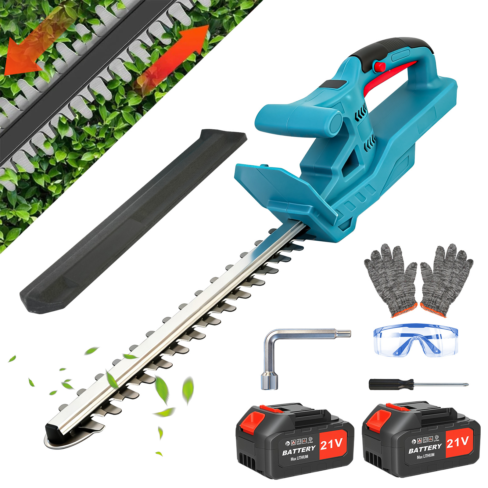Brushless Cordless Grass Trimmer 21V - مقص سياج لاسلكي 20 بوصة، أداة