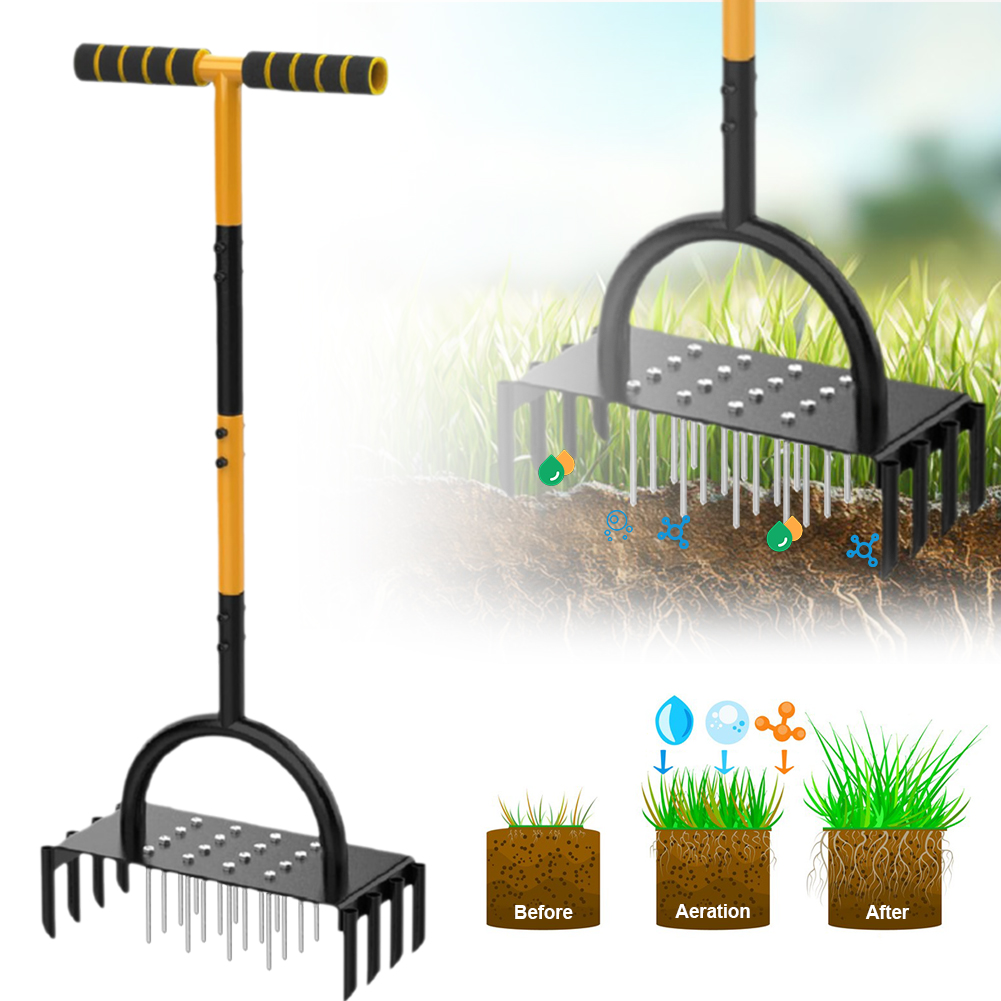 Lawn Aerator Shoes Spikes Heavy Duty - أداة تهوية العشب اليدوية الثقيلة 2