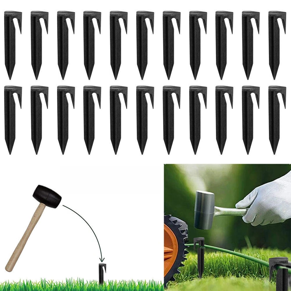 Robotic Lawn Mower Boundary Wire - 100 قطعة من أوتاد التثبيت الأرضية