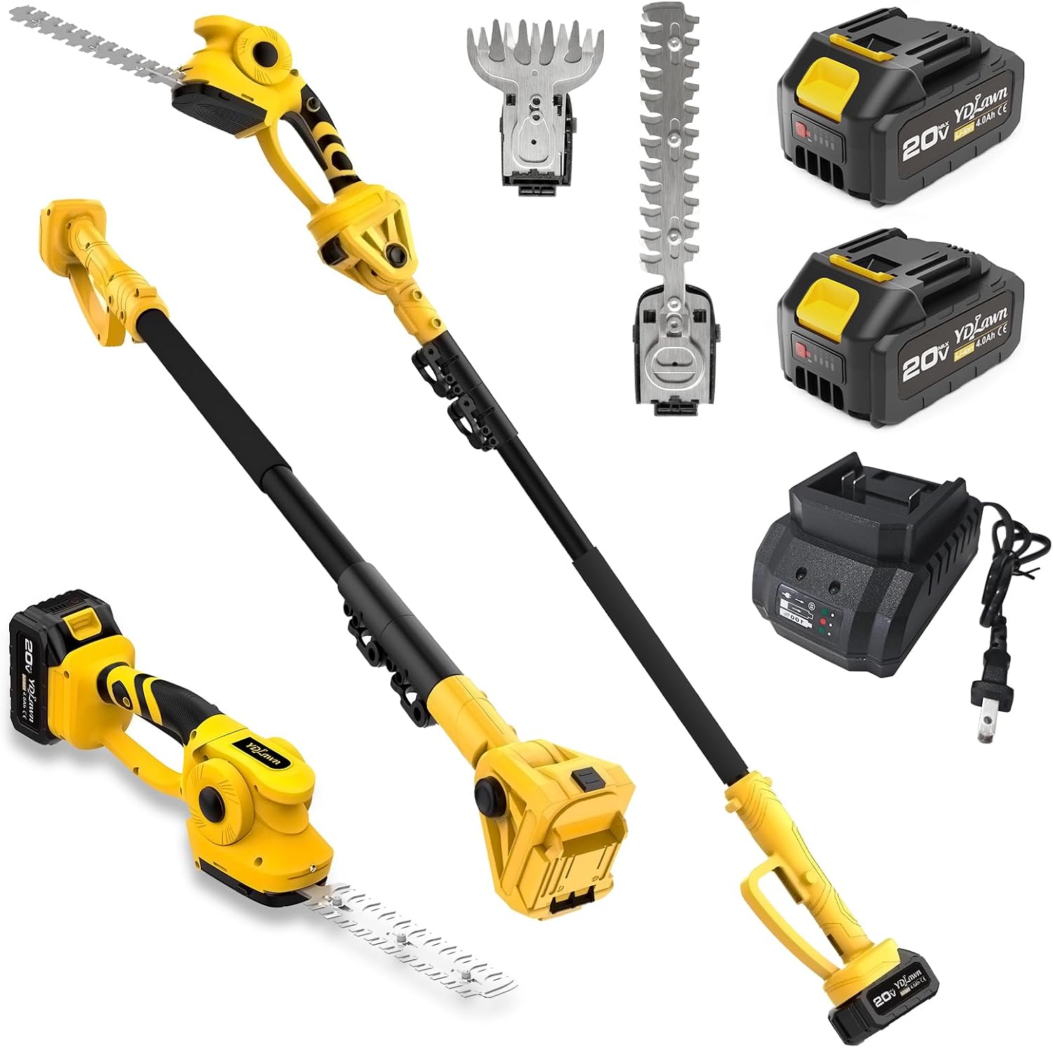 Cordless Hedge Trimmer Pole 2 In 1 - جهاز قص الأعشاب والشجيرات اللاسلكي 2