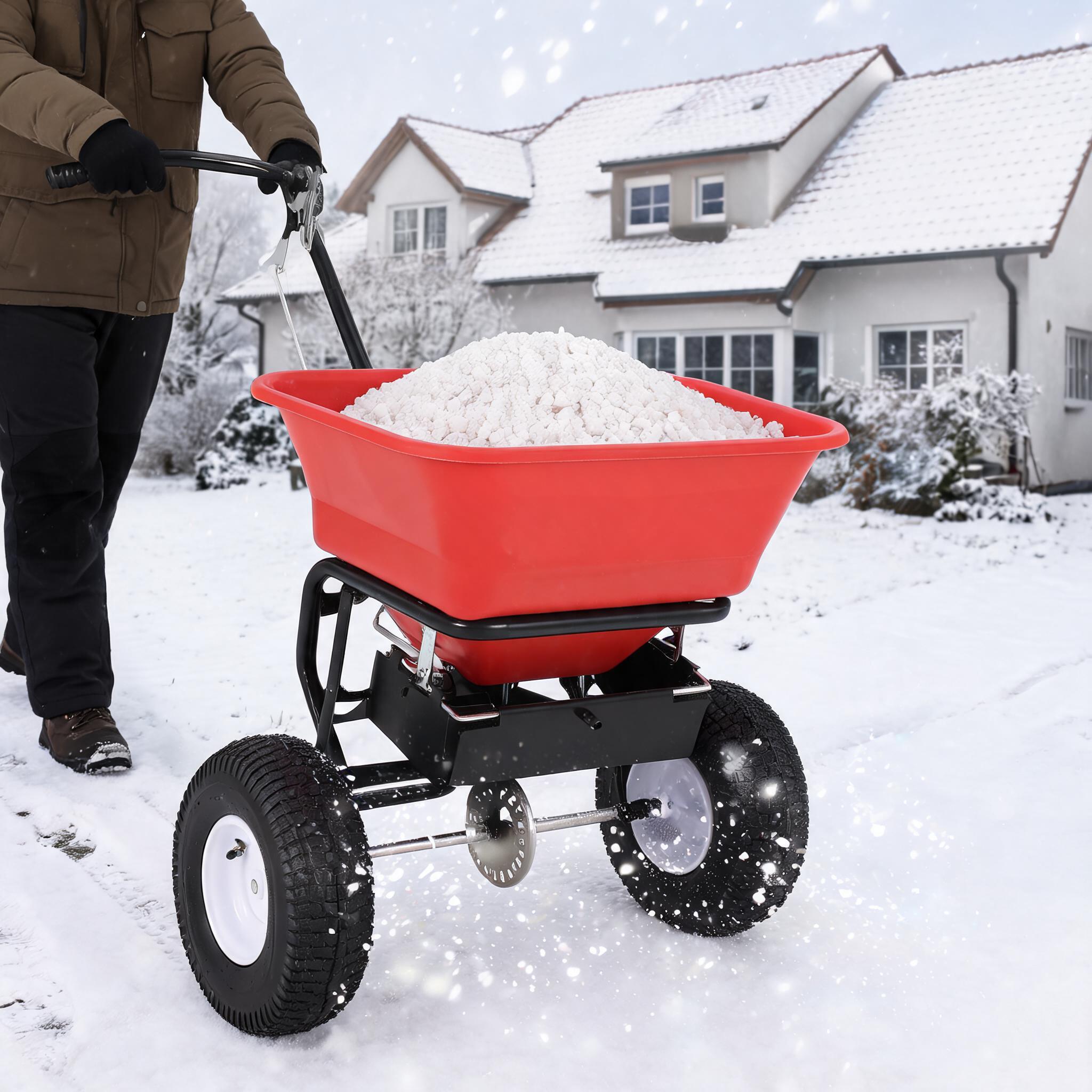 Fertilizer Spreader Walk Behind Broadcast - موزع بذر وسماد ثقيل الوزن سعة