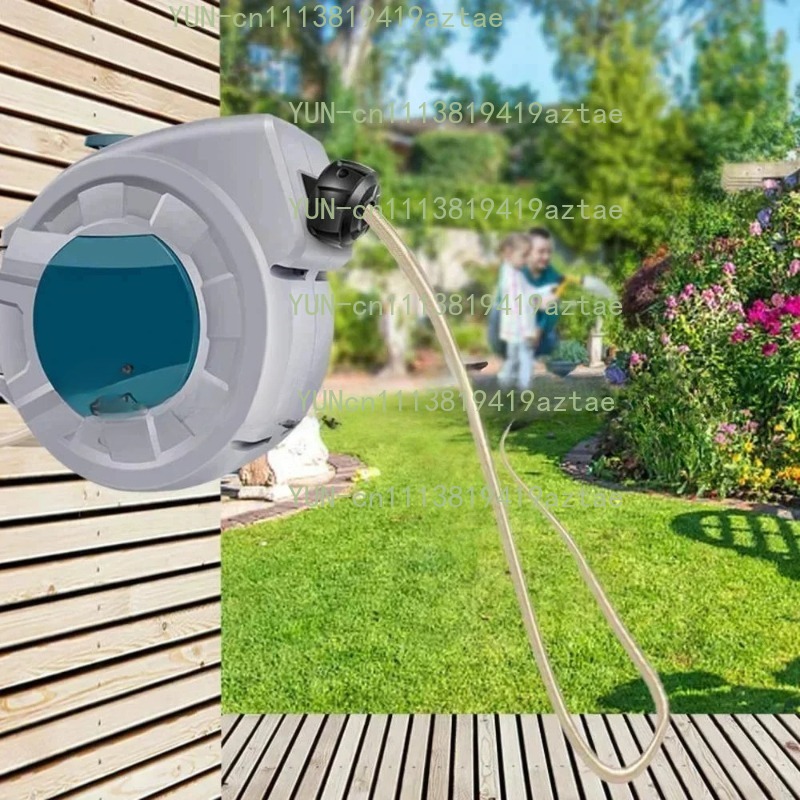 Garden Hose Reel Automatic Retractable 30M - خرطوم قابل للسحب تلقائيًا بطول 30