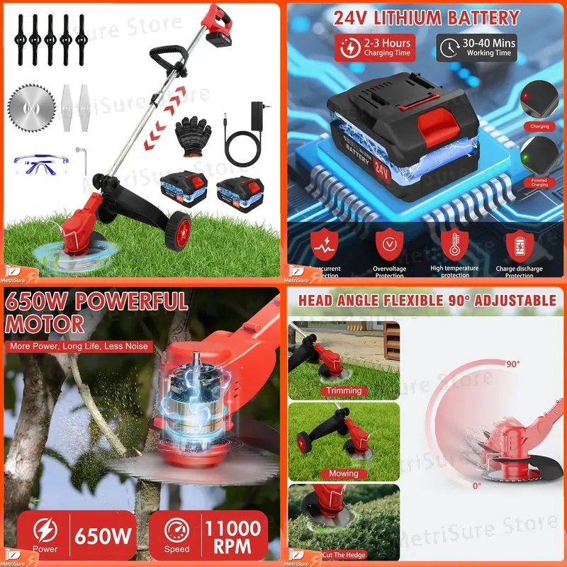 Brushless Cordless Grass Trimmer 21V - ماكينة تشذيب العشب اللاسلكية 21 فولت،