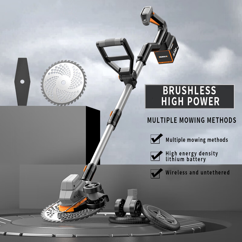 جزازة عشب كهربائية محمولة للاس - مراجعة Brushless Cordless Grass Trimmer 21V وسعره