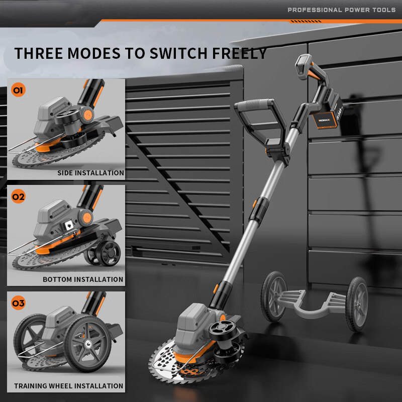 جزازة عشب كهربائية محمولة للاس - مراجعة Brushless Cordless Grass Trimmer 21V وسعره