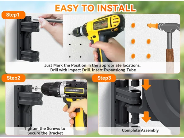 & لخرطوم الحديقة الأوتوماتيكي  - مراجعة Garden Hose Reel Automatic Retractable 30M وسعره