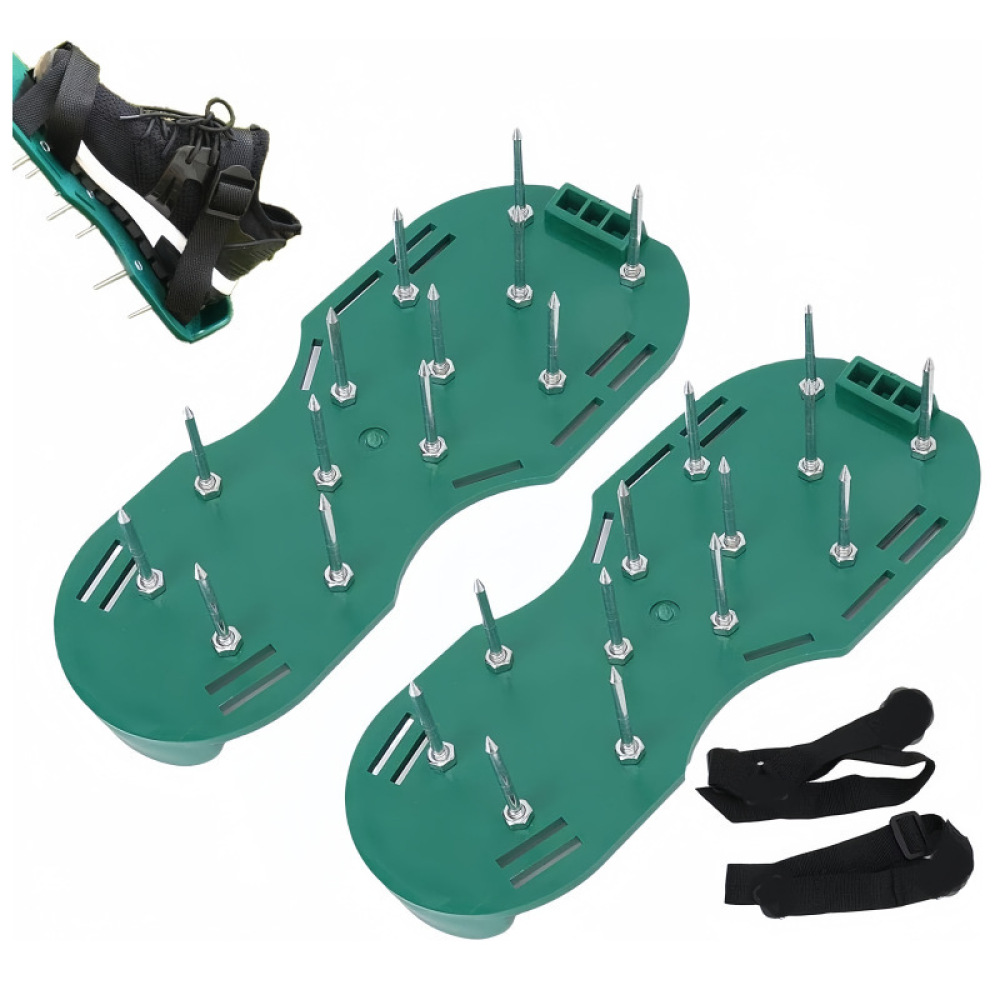 أحذية تهوية العشب ذات المسامير - مراجعة Lawn Aerator Shoes Spikes Heavy Duty وسعره