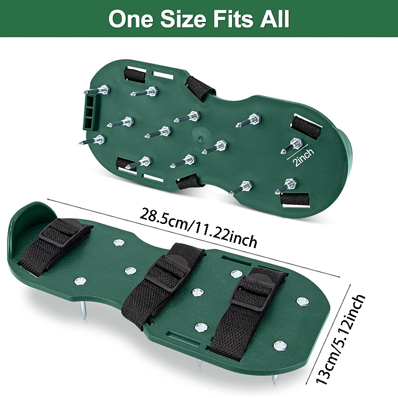 زوج واحد من أحذية تهوية العشب  - مراجعة Lawn Aerator Shoes Spikes Heavy Duty وسعره