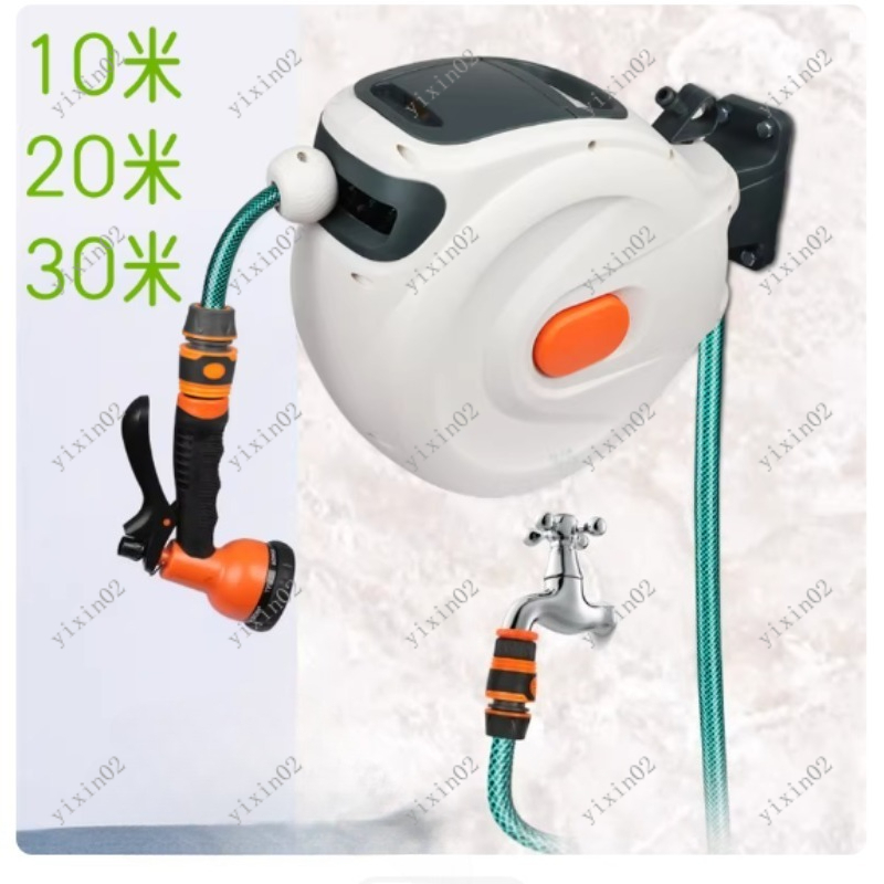بكرة خرطوم حديقة أوتوماتيكية ق - مراجعة Garden Hose Reel Automatic Retractable 30M وسعره