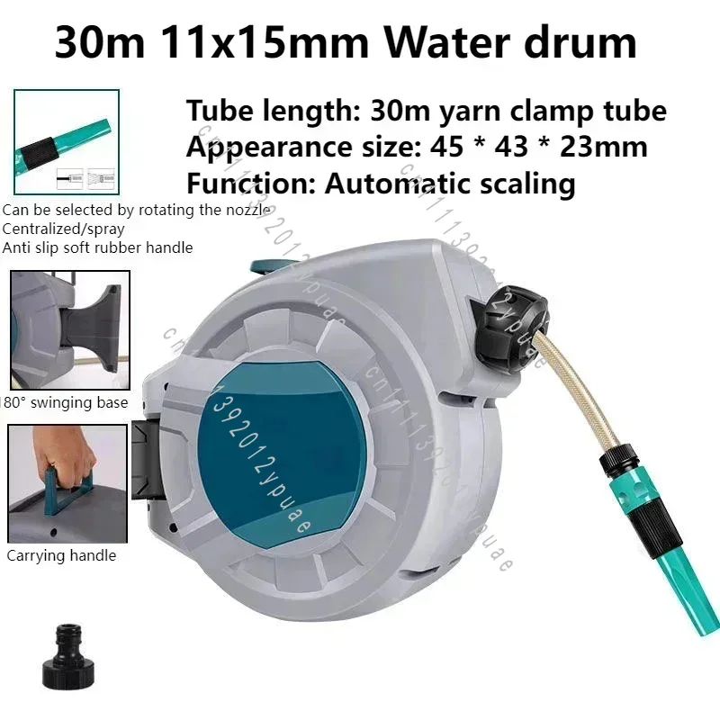 بكرة خرطوم قابلة للسحب تلقائيً - مراجعة Garden Hose Reel Automatic Retractable 30M وسعره