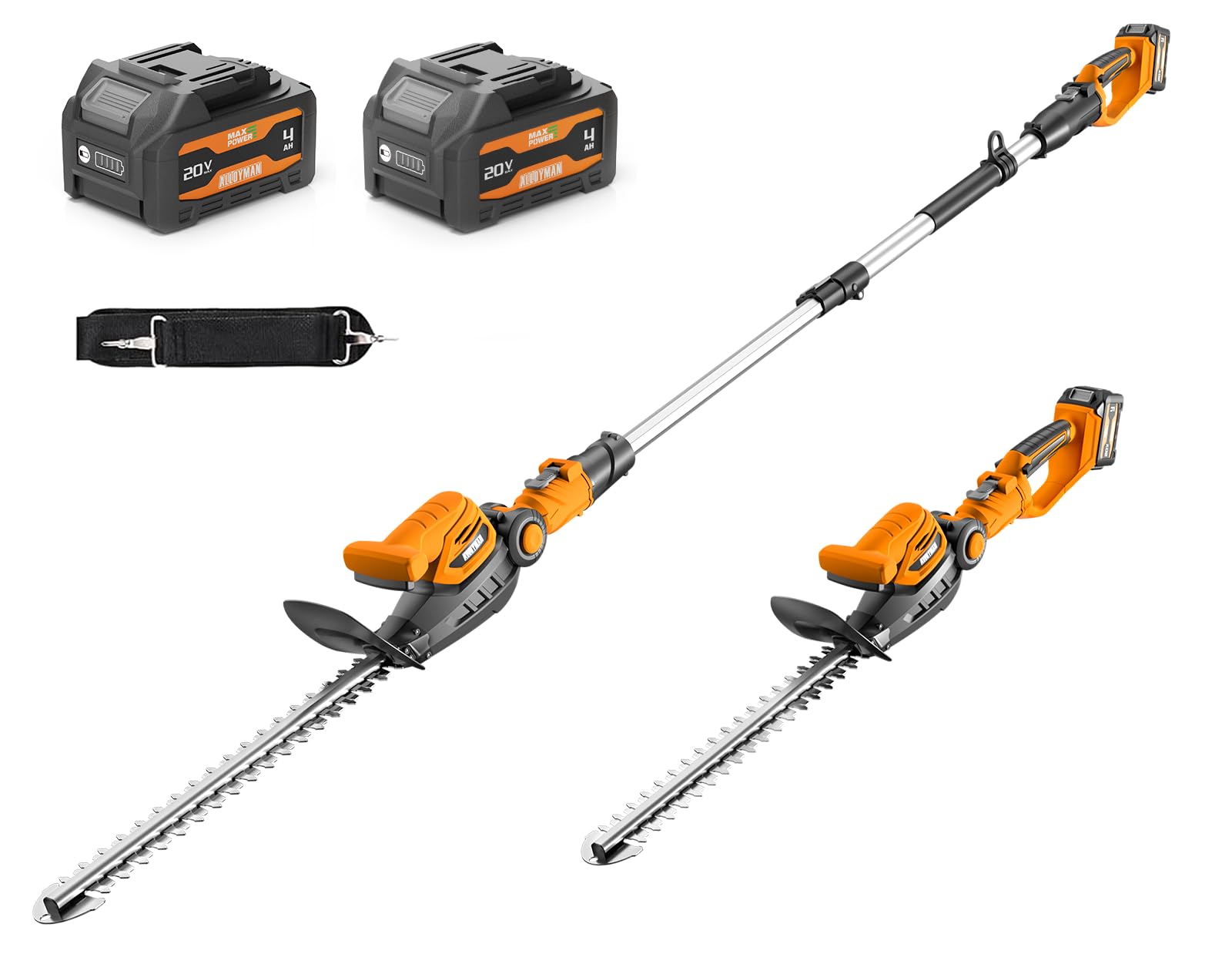 جهاز تقليم الشجيرات اللاسلكي 2 - مراجعة Cordless Hedge Trimmer Pole 2 In 1 وسعره