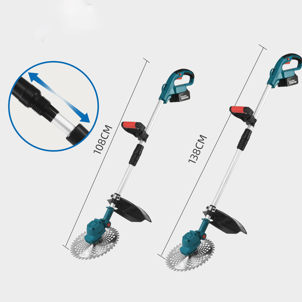 جزازة عشب كهربائية تلسكوبية مخ - مراجعة Brushless Cordless Grass Trimmer 21V وسعره