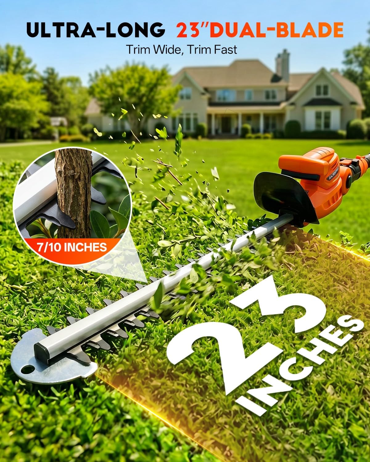 مقص تقليم الشجيرات اللاسلكي 2  - مراجعة Cordless Hedge Trimmer Pole 2 In 1 وسعره