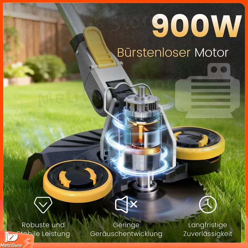 ماكينة تشذيب العشب اللاسلكية ب - مراجعة Brushless Cordless Grass Trimmer 21V وسعره