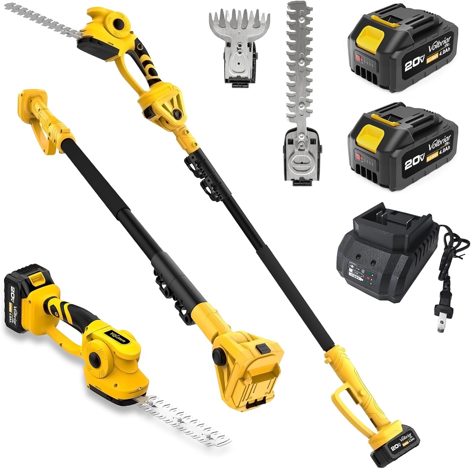 مقص سياج وعشب لاسلكي 2 في 1، ب - مراجعة Cordless Hedge Trimmer Pole 2 In 1 وسعره