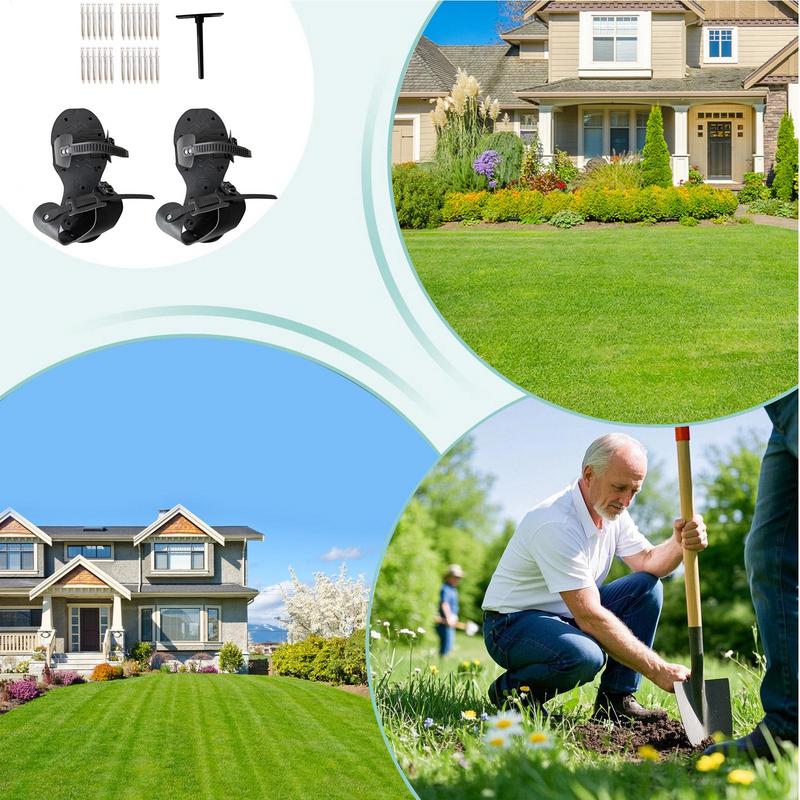 أحذية مهوية العشب أحذية شديدة  - مراجعة Lawn Aerator Shoes Spikes Heavy Duty وسعره