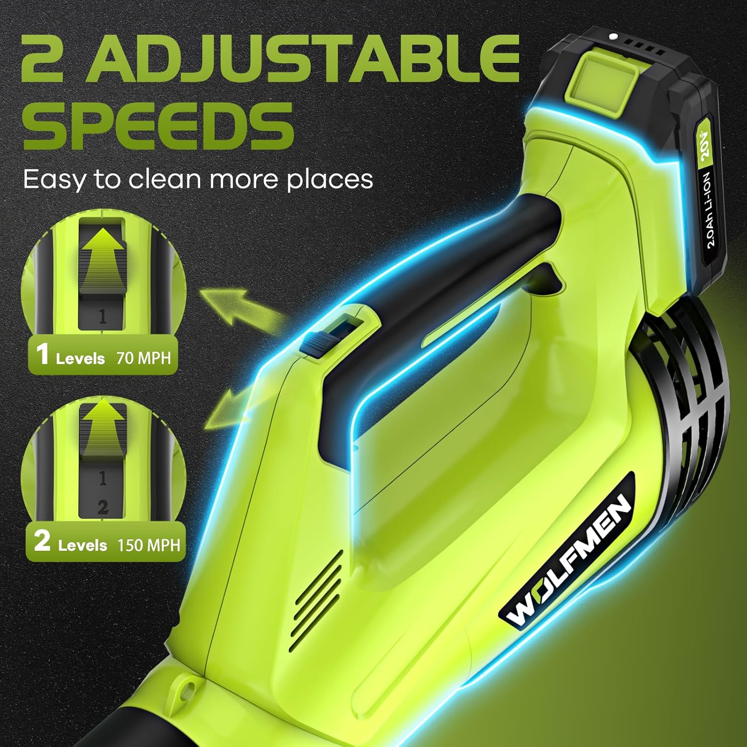 منفاخ أوراق كهربائي لاسلكي، خف - مراجعة Cordless Leaf Blower Brushless 20V وسعره