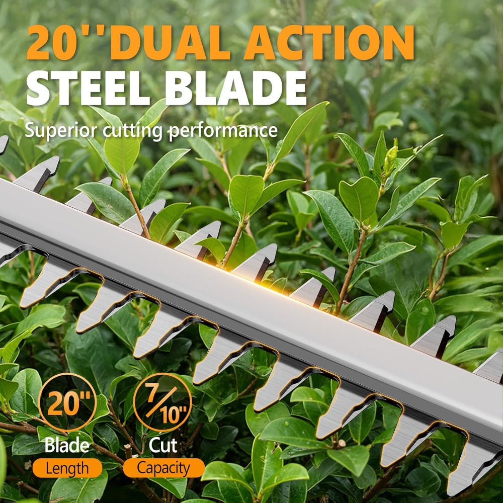 مقص تشذيب سياج لاسلكي 2 في 1 ( - مراجعة Cordless Hedge Trimmer Pole 2 In 1 وسعره