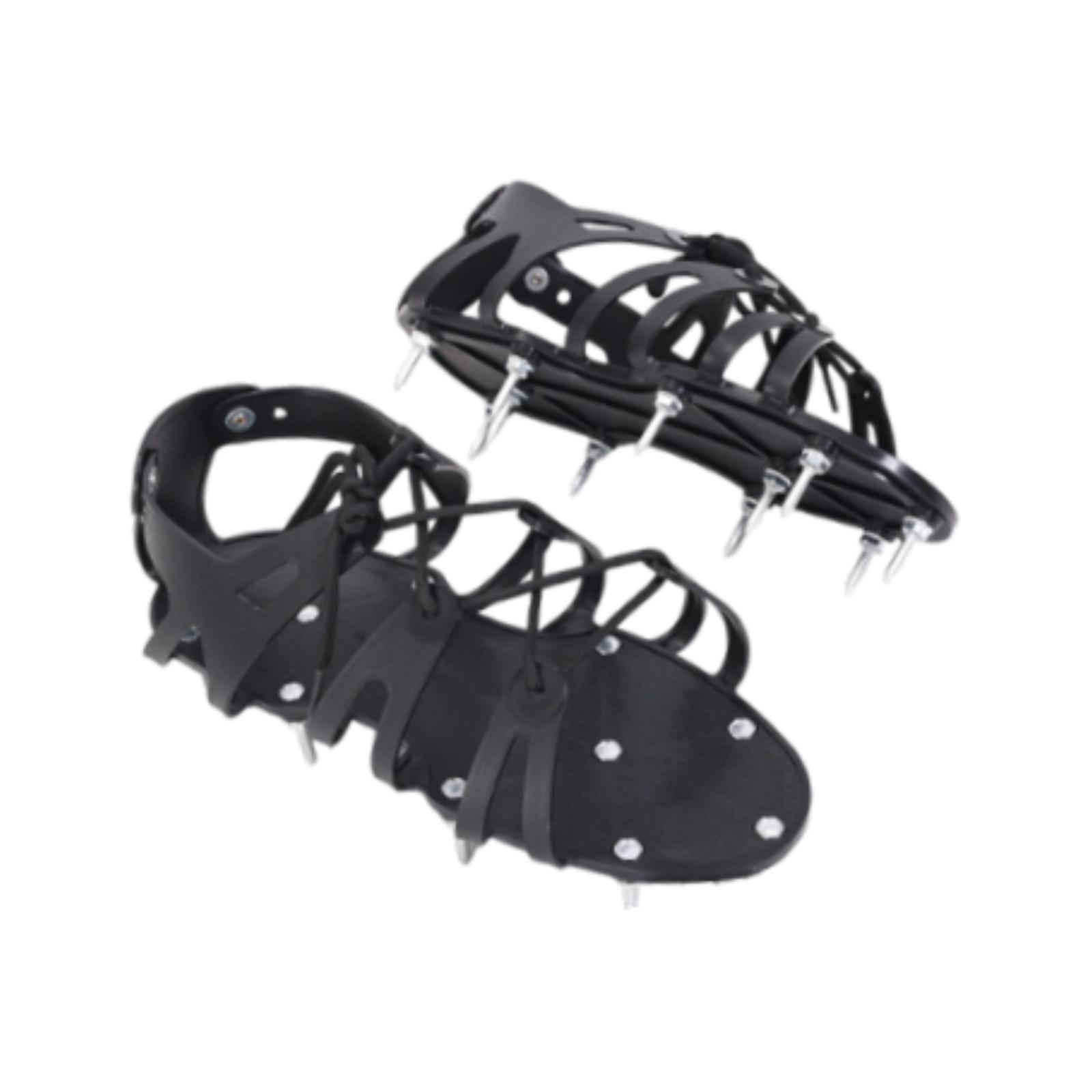 قطعتان من أحذية تهوية العشب ذا - مراجعة Lawn Aerator Shoes Spikes Heavy Duty وسعره