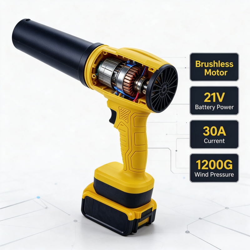 منفاخ أوراق بدون فرشاة وبدون س - مراجعة Cordless Leaf Blower Brushless 20V وسعره