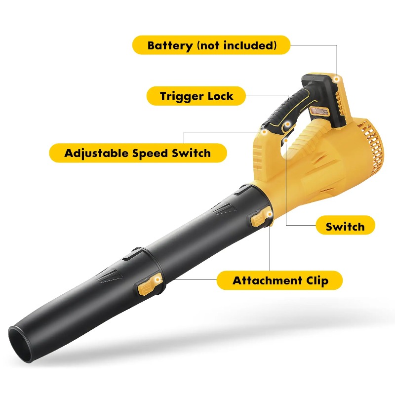 منفاخ أوراق لاسلكي بـ6 سرعات م - مراجعة Cordless Leaf Blower Brushless 20V وسعره