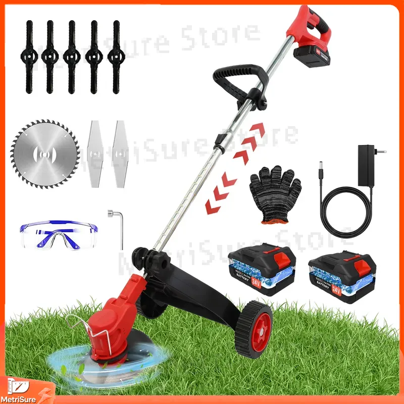 ماكينة تشذيب العشب اللاسلكية 2 - مراجعة Brushless Cordless Grass Trimmer 21V وسعره